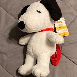 Peanuts White and Black Dog Plush Toy